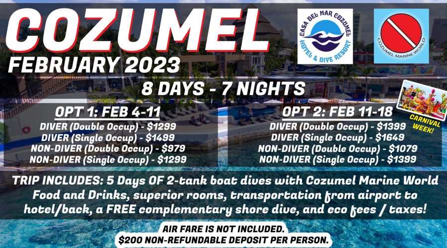 Cozumel Mexico SCUBA Trip February 2023